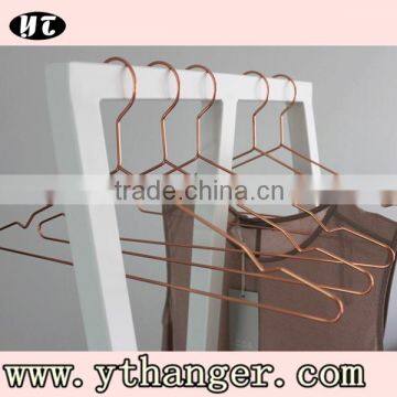 great copper wire metal hanger shiny display copper clothes hanger