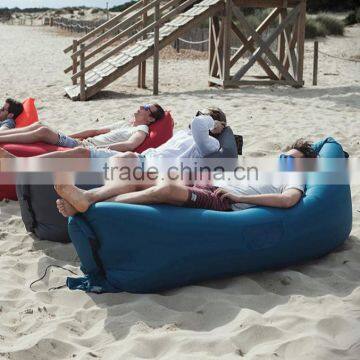 Popular Cheap Polyester Laybag Inflatable Air Sofa Bed Lounge Chair