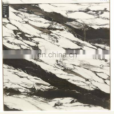 Panda White New Marble Design Internal Flooring Building Material Full Glazed Polished Porcelain Ceramic Floor Tile photo-4