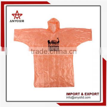 China wholesale high quality new design promotional logo printed disposable rain poncho ball