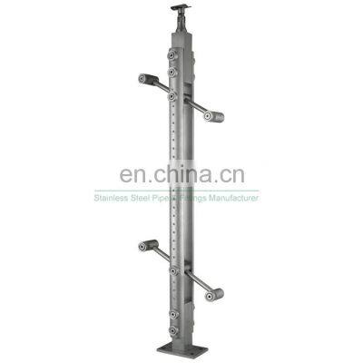 Foshan PEMCO Factory Adjustable Stairs Glass Side Mounting Baluster photo-4