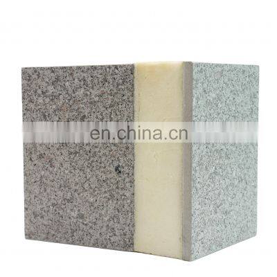 Sandwich Panel Fire Resistance Mosaic Pattern Polyurethane Foam Exterior Wall PU Insulation Board