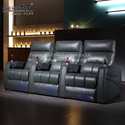 Hot Selling Foshan Factory Furniture Theater Home Cinema Power Recliner Cinema Sofa