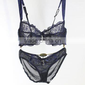 C67728A ladies sexy net bra sets hot sale underwear lace sexy bra sets