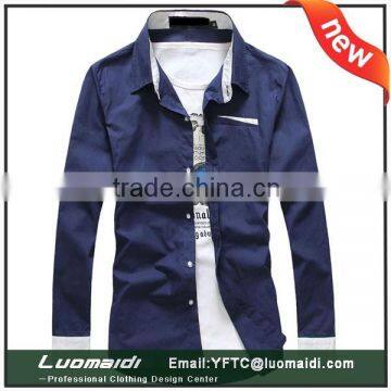 Top quality new design shirts for men/fancy dress shirt for men 2014/latest casual shirt designs for men wholesale price