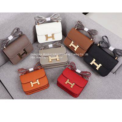 2022 New Stewardess Kangkang Bag Fashion Leather Women's Bag Diagonal One-Shoulder Mini Tofu Small Square Bag Palm Pattern Tide