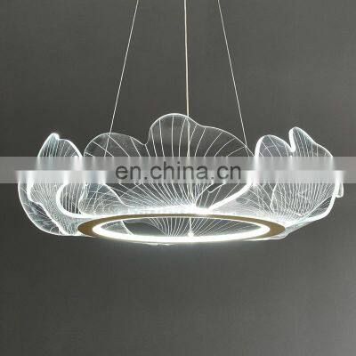 Modern Minimalist Living Room Gold Pendant Light Nordic Creative Bedroom Dining Room LED Ring Chandelier