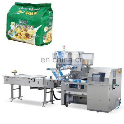 Automatic Fried Instant Noodle Cakes Horizontal Flow Pillow Pack Packaging Machinery Multipack Packing Machine Sealing Machines