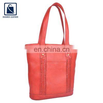 Huge Sale on Optimum Quality Swiss Cotton Lining Buff Antique Fitting Women Genuine Leather Handbag Supplier