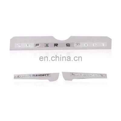 MAICTOP Fashion Silver Car Decoration Badge Emblem Sticker for Lx570 2018 Rear Boot Emblem Side Marks photo-2