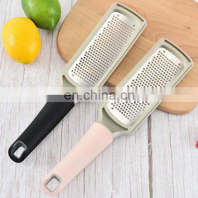 High Quality Metal Multifunction Kitchen Flat Wholesale Manual Stainless Steel Hand Held Cheese Grater