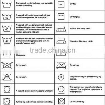 2016 Labels for garment clothes