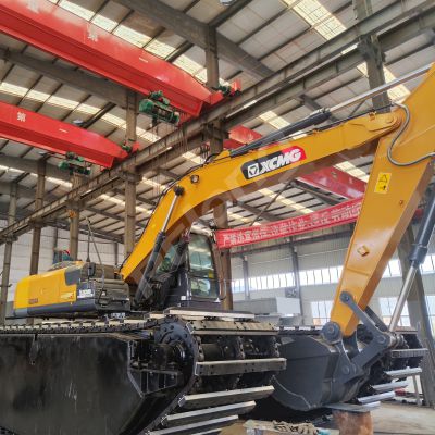 Best Price Boat Crawler Excavator with Floating Undercarriage Pontoon