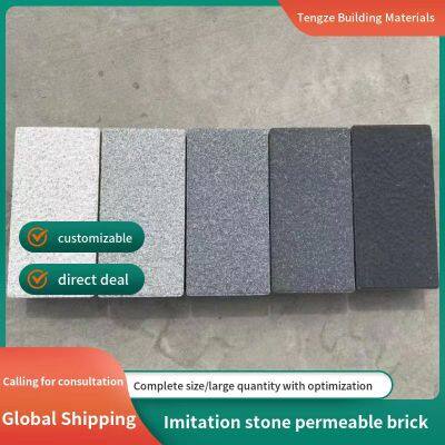 Imitated Stone Permeable Brick PC Brick Parking Space Sidewalk Brick Spanish Brick Pavement Brick Paving Stone Green Area Brick photo-2