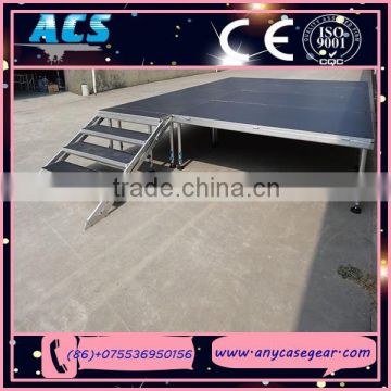 ACS 18mm plywood stage, aluminum simple stage, collapsible stage with adjustable legs