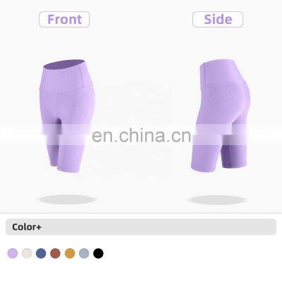 Recycled Custom Fitness Leggings Peach Buttocks Gym Shorts Women photo-4