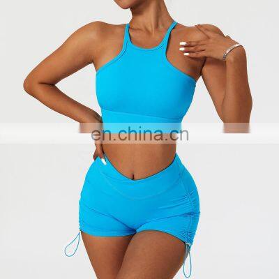 Sexy Backless Sports High Impact Gym Bras Factory Sales Women Quick Dry Sling Yoga Tops