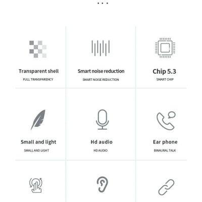 Original Tws Earphone Earbuds Wireless Headphone BT V5.3 RGB Breathing Light Sports Noise Reduction Blue Tooth Headset photo-4