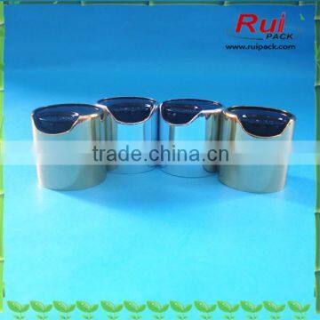 Silver disc top cap 24/410,wholesale disc top cap for plastic bottle