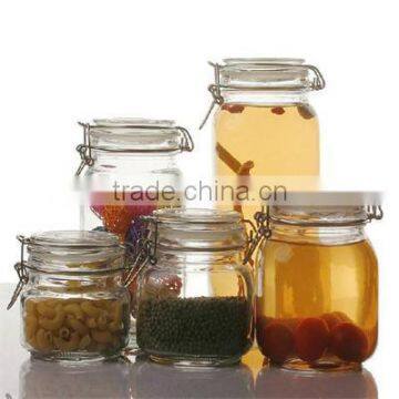 kitchen clear storage jars with lid