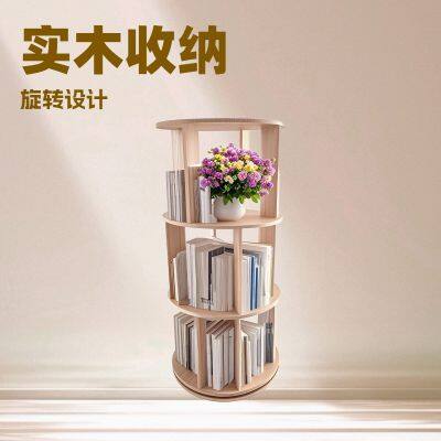 Wooden Book Shelf Display Bookcase Book Storage Bamboo Craft Book Rack Storage Rack Shelves Books Holder Wooden Bookcase photo-4