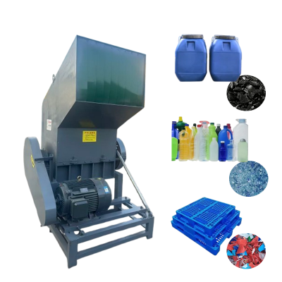 Fully automatic plastic crusher, waste plastic crushing and recycling machine, plastic pipe crusher