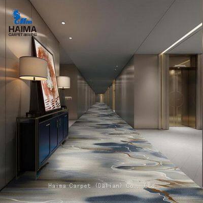 Carpet Nylon Non Luxury Hotel Carpet Polyester Slip Backing Bedroom Factory Price Custom Design Wall to Wall Carpet photo-4