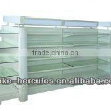 Metal supermarket shelves with good quality and service