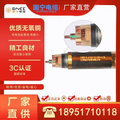 YJV22-0.6/1KV-3*120+1*70 Low-voltage Power Cable