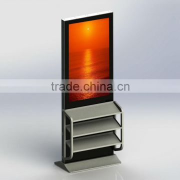 26 " fashional design magnetic floating led advertising display stand for shoes