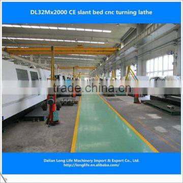 DL32Mx2000 CE slant bed cnc turning lathe machine for sale