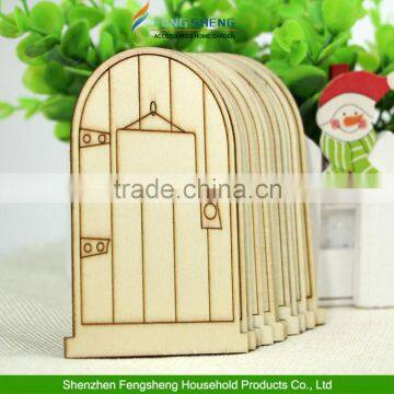 2015 laser cut wooden fairy faerie elf doors unpainted with plaque Christmas decorations