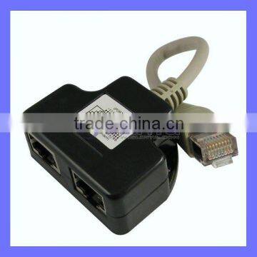 CAT5/6 Ethernet RJ45 LAN Port 1 to 2 Socket rj45 Splitter Connector