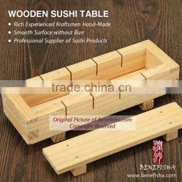 High quality Hand Made Wooden sushi tray with Rectangle