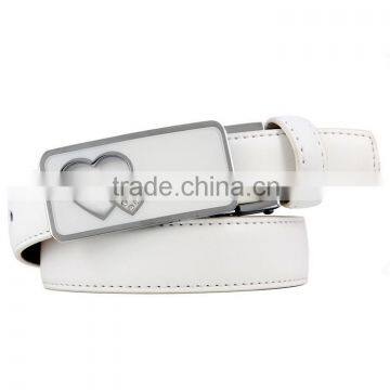 Fashion Women's Automatic Buckle Love Diamond Lady Leather Belt photo-2