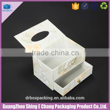 Professional manufacturer recyclable household tissue boxes,rigid paper boxes for hot selling