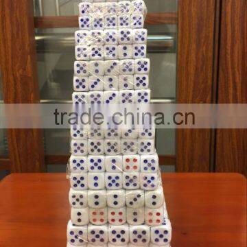 10-22MM Ordinary KTV Bar Dice/Hotel Dice/Night Singing Dice/Conventional White With Red and Blue Point Dice photo-3