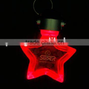 Star shape LED Luminous Pet Dog LED Tag custom logo