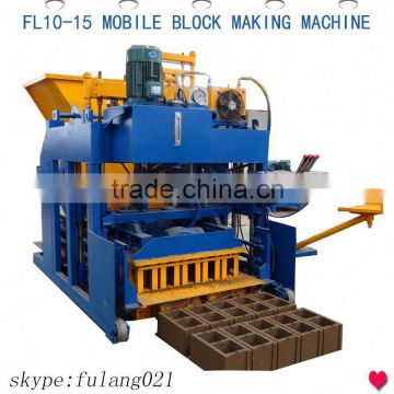 Saudi Arabia Mobile concrete block making machine price FL10-15