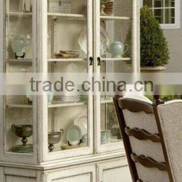 High Quality Solid Wood Display Cabinet Wine Cabinet With Glass Door photo-2