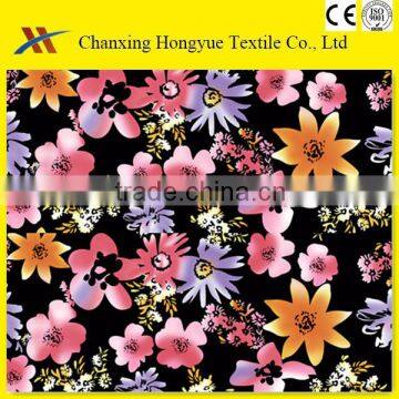 100% polyester disperse printed fabric for home textile supplier designs/polyester brushed peach skin twill fabric