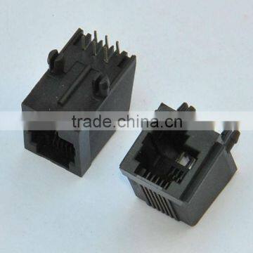 Side entry RJ11 6P Modular pcb Jack