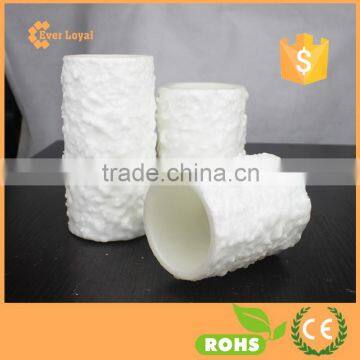 White "Snow" Textured Battery Operated Flameless LED Candle Wax Christmas Pillar Candle Set photo-5