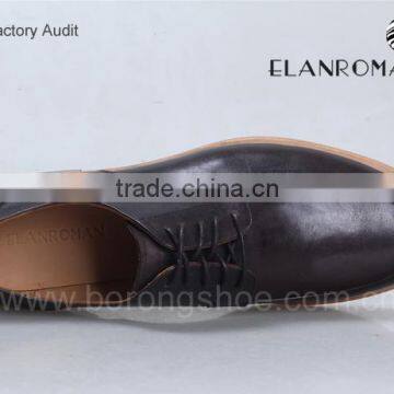 High End Men Leather Dress Shoes Men Derby Shoes Wholesale Leather Shoes photo-6