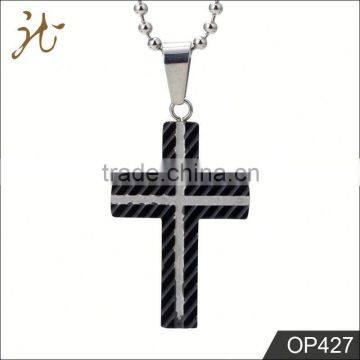 Promotion Gift Black Cross Pendant