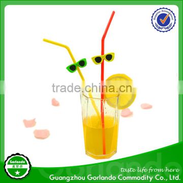 summer celebration 6 summer Sunglasses clips on straw decorations for drink