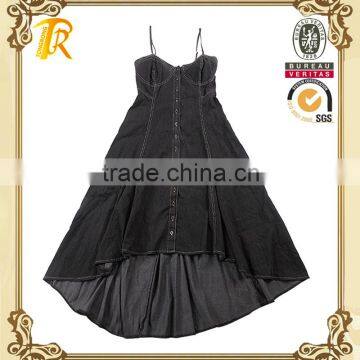 Sleeveless lady overalls pants uniforms dresses/female clothing design