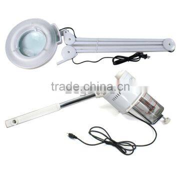 UV Ozone Rolling Facial Steamer Machine Salon Spa W/5x Mag Magnifying Light Lamp photo-3
