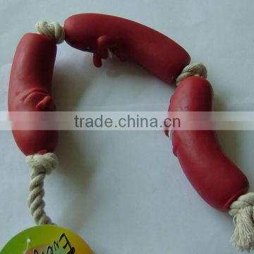 2014 Vinyl Sausage/Hot Dog Pet Toy With Squeaky