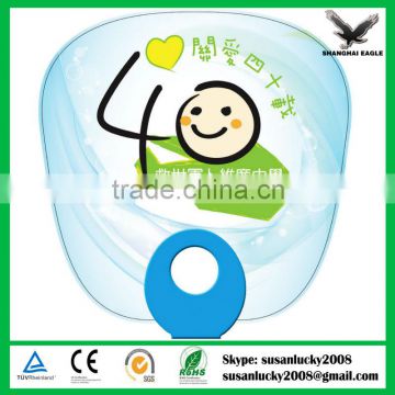 Promotional O ring Handle PP Fan (directly from factory)